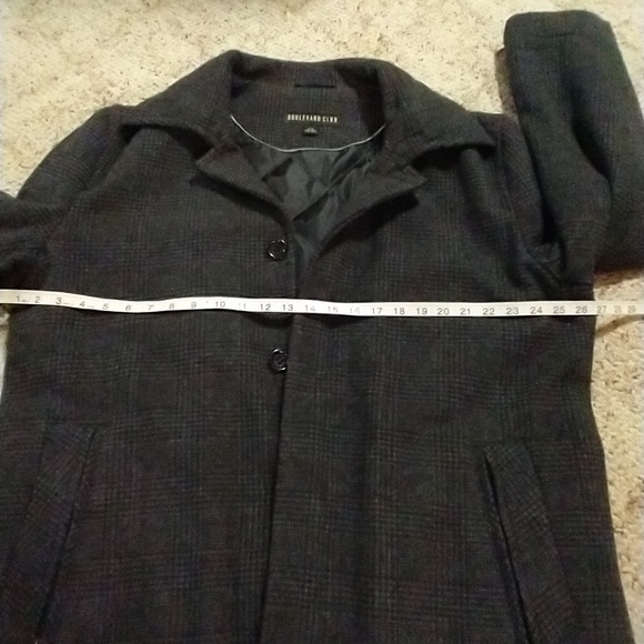 Size L boulevard pea coats thigh high men streetwear style jacket - Picture 9 of 16